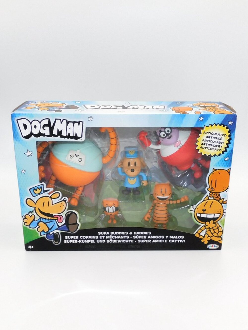 Dog Man Cat Kid Suppa Buddies Baddies 5 Figures Supa Buddies and Baddies New